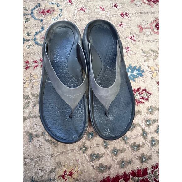 Hoka One One Men's Black Recovery Flip-Flop Sandals Size 14 - Picture 8 of 8